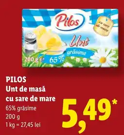 Lidl Pilos unt de masă cu sare de mare Ofertă