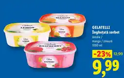 Lidl Gelatelli înghețată sorbet Ofertă