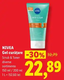 Lidl Nivea gel curățare Ofertă