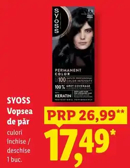 Lidl Syoss vopsea de păr Ofertă