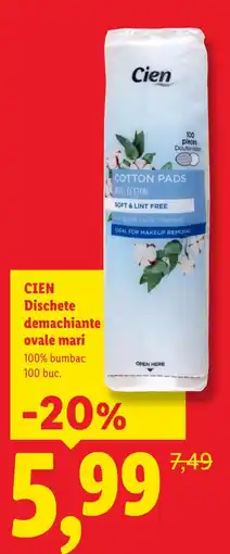 Lidl Cien dischete demachiante ovale mari Ofertă