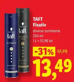 Lidl Taft fixativ Ofertă