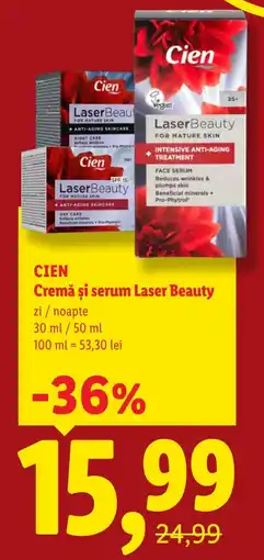 Lidl Cien cremă și serum laser beauty Ofertă