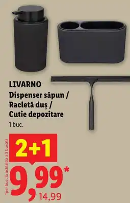 Lidl Livarno dispenser săpun / racletă duș / cutie depozitare Ofertă
