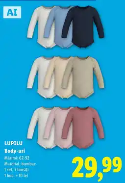 Lidl Lupilu body-uri Ofertă