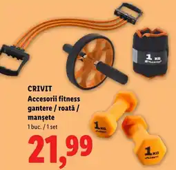 Lidl Crivit accesoriu fitness gantere / roată / manșete Ofertă