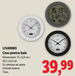 Lidl Livarno Ceas pentru baie Ofertă