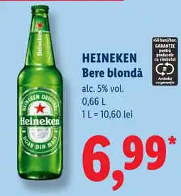 Lidl Heineken bere blondă Ofertă