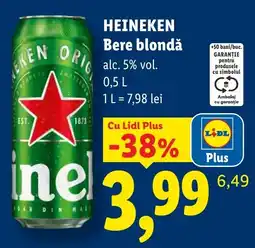 Lidl Heineken Bere blondă Ofertă