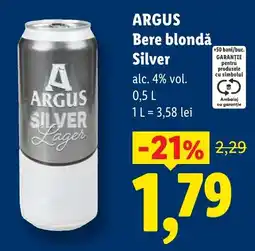Lidl Argus bere blondă silver Ofertă