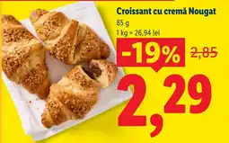 Lidl Croissant cu cremă Nougat Ofertă