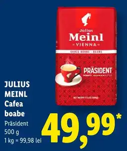 Lidl Julius Meinl Cafea boabe Ofertă