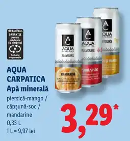 Lidl Aqua Carpatica Apă minerală Ofertă