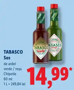 Lidl Tabasco Sos Ofertă