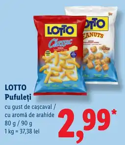Lidl Lotto pufuleți Ofertă