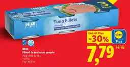 Lidl Nixe fileuri de ton în suc propriu Ofertă