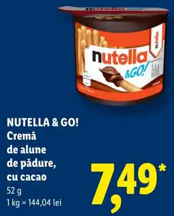 Lidl Nutella cremă de alune de pădure, cu cacao Ofertă