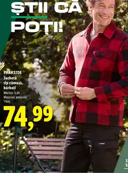 Lidl Parkside jachetă tip cămașă, bărbați Ofertă