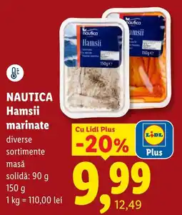 Lidl Nautica Hamsii marinate Ofertă