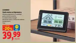 Lidl LivarNo Stație meteo cu higrometru Ofertă