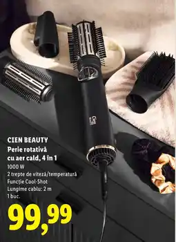 Lidl Cien beauty perie rotativă cu aer cald, 4 în 1 Ofertă