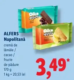 Lidl Alfers Napolitană Ofertă