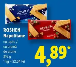 Lidl Roshen napolitane Ofertă