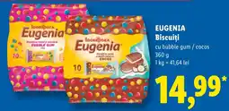 Lidl Eugenia Biscuiti cu bubble gum / cocos Ofertă