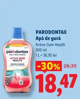Lidl Parodontax apă de gură Ofertă