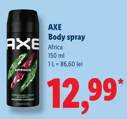 Lidl Axe body spray africa Ofertă