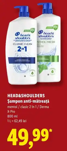 Lidl Head&shoulders șampon anti-mătreață Ofertă