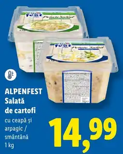 Lidl Alpenfest salată de cartofi cu ceapă și arpagic / smântână Ofertă