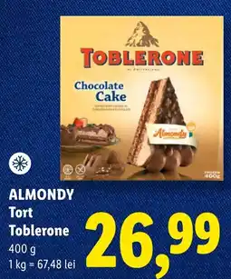 Lidl Almondy tort tobrerone Ofertă