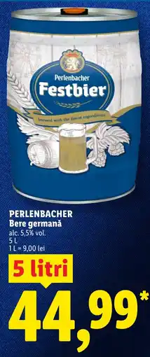 Lidl Perlenbacher Festbier Ofertă