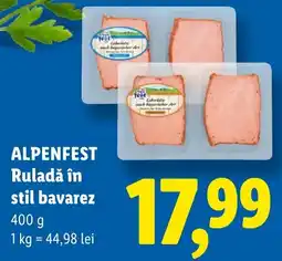 Lidl Alpenfest ruladă în stil bavarez Ofertă