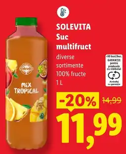 Lidl Solevita suc multifruct Ofertă