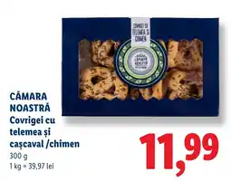 Lidl Cămara Noastră Covrigei cu telemea și cașcaval /chimen Ofertă