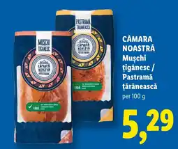 Lidl Cămara Noastră Mușchi țigănesc / Pastramă țărănească Ofertă