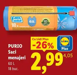 Lidl Purio saci menajeri Ofertă