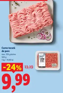 Lidl Carne tocată de porc Ofertă