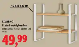 Lidl LivarNo etajeră metal/bambus Ofertă