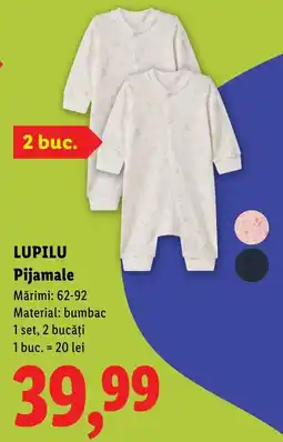 Lidl Lupilu pijamale Ofertă