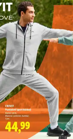 Lidl Crivit pantaloni sport bărbați Ofertă