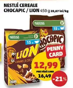 Penny NESTLÉ CEREALE CHOCAPIC / LION 450g Ofertă