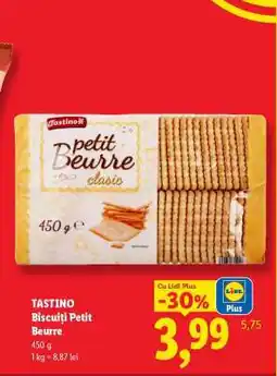 Lidl TASTINO Biscuiți Petit Beurre Ofertă