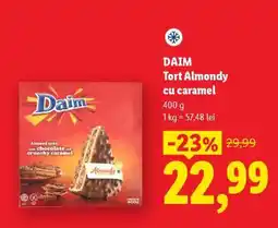 Lidl DAIM Tort Almondy cu caramel Ofertă