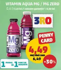 Penny VITAMIN AQUA MG / MG ZERO Ofertă
