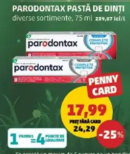 Penny PARODONTAX Pastă de dinți Ofertă