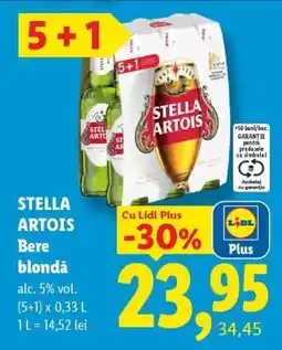 Lidl STELLA ARTOIS Bere blondă Ofertă