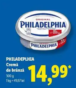Lidl PHILADELPHIA Cremă de brânză Ofertă